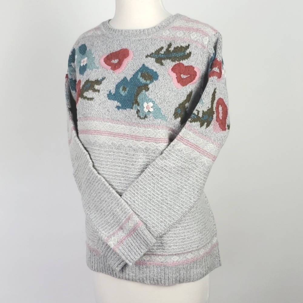 Sundance Bold Botanic Wool Sweater NWT Size Medium